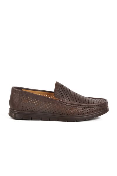 AYAKMOD Brown Genuine Leather Gel Sole Anatomical Men's Casual Shoes Gmz 001 m