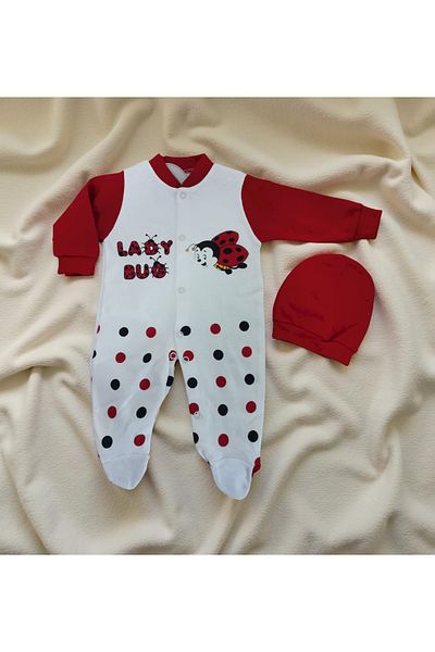 OEM Set Salopetă Și Căciuliță Lady Bug, 6-9 Luni, 74 Cm
