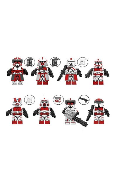 myminitoys Sw Mini Figure Coruscant Guard Soldiers Set of 8 Figures Wm6123