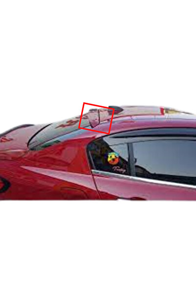 TÜRKSET Fiat Egea Cam Üstü Spoiler (BOYASIZ - ASTARLI) (FİBER)