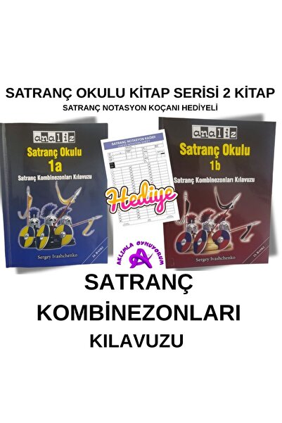 Analiz Yayınları Satranç Okulu Kitap Serisi (Notasyon Hediyeli ) “Çocuklar İç...