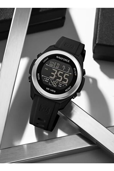 Naviforce Sleek Digital Sports Watch with Silicone Strap Water Resistance and Multifunctional Display