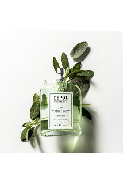 DEPOT No.407 Satorial Sage Tıraş Sonrası Ferahlatıcı Bakım Losyonu 100ml