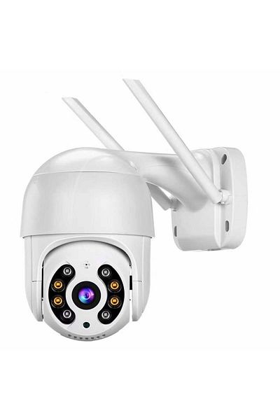 divendi-ro Mini surveillance camera WiFi, 2MP, HD, rotating, bidirectional communication, white