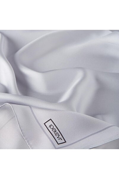 ipekevi Twill Silk Scarf - Frame - Ice White