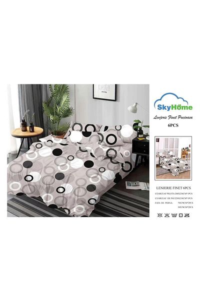 Sky Home Double bed linen set 6 pieces