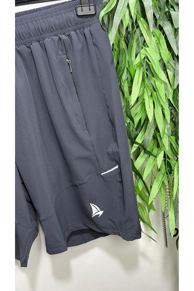 MY SEA Bs-229 Men's Quick Dry Pockets Zippered Battal Plus Size Swim Shorts Swimwear