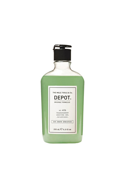 DEPOT No.406 Köpürmeyen Transparan Tıraş Jeli 100ml