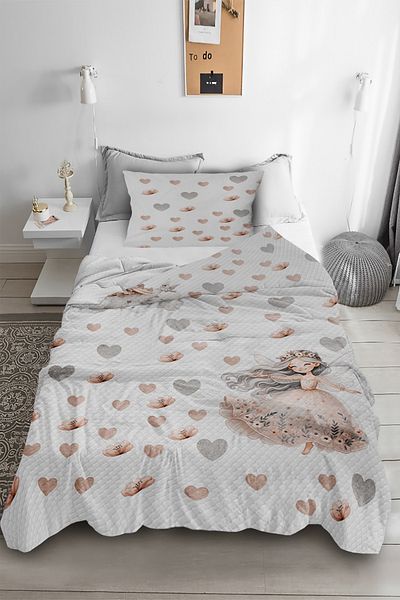 Bebişim Halı Princess Girl Heart Single Child Pique Pillowcase