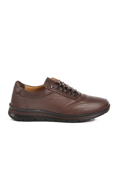 AYAKMOD Brown Genuine Leather Gel Sole Anatomical Men's Casual Shoes Gmz 900 m