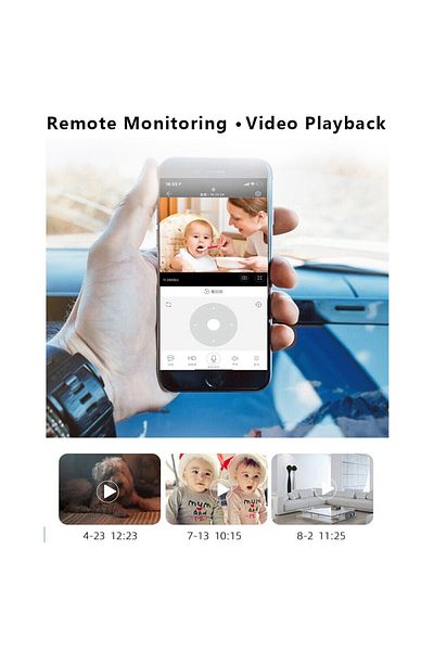 divendi-ro 2MP smart IP CCTV CCTV surveillance camera, Wi-Fi, light and motion sensor, infrared, alerts, white