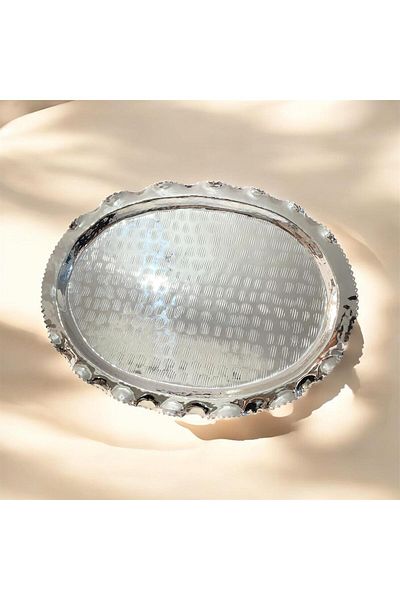 partridge store Silver Plated Footed Oval Tray 45 cm