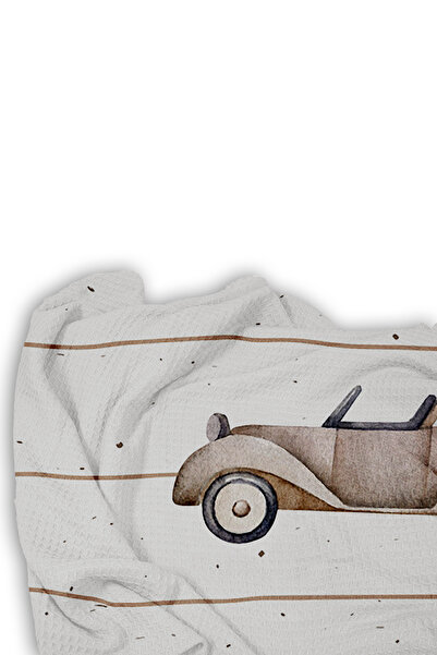 Bebişim Halı Cute Cars Single Child Pique Pillow with Case