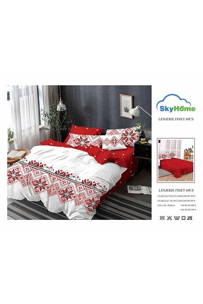 Sky Home Double bed linen set 6 pieces