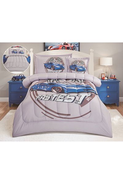 HOURS Horse Kids Modern Graphic Quilt Set 4 Pieces
