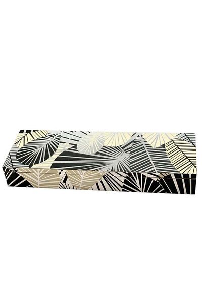 Generic Elegant Storage Box with Leaf and Flower Embossing (30x20x5cm)