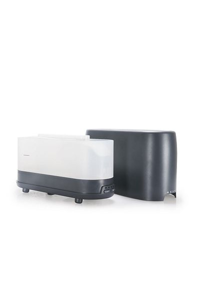 divendi-ro Humidifier and Aroma Diffuser, with False Flame, 240ml, Remote Control, Timer, Black
