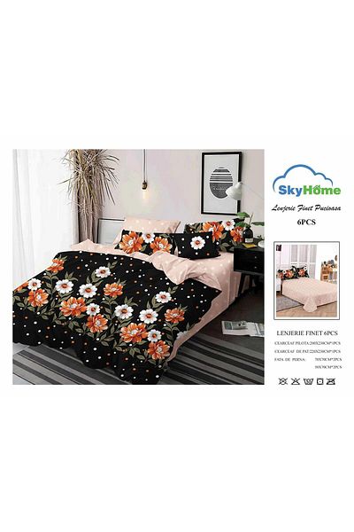 Sky Home Double bed linen set 6 pieces