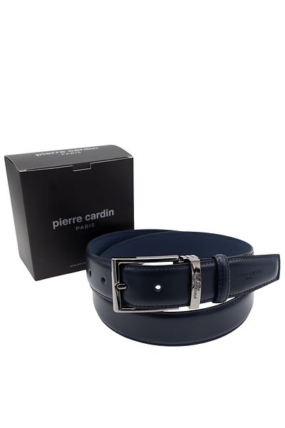 Pierre Cardin Navy Blue Leather Men's Belt Pc-2209Ko15