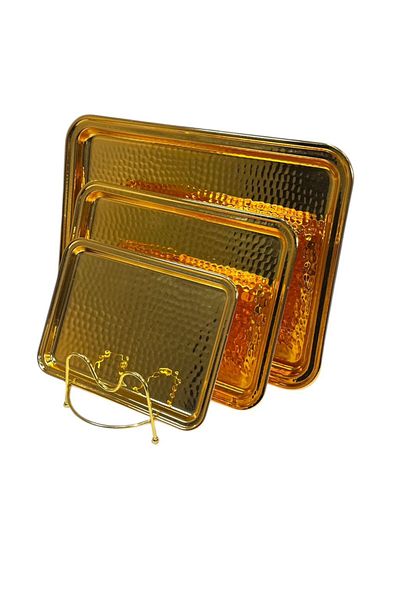 ALMASA Gold serving tray set