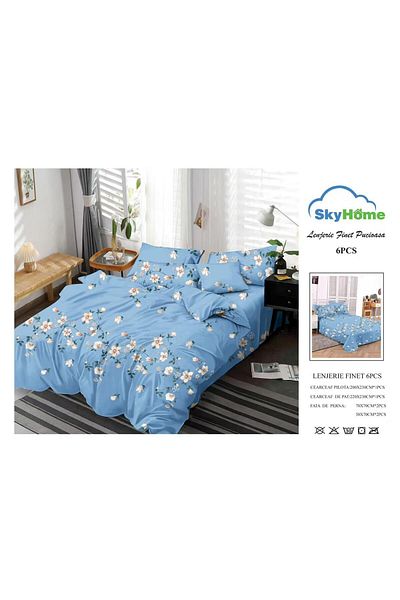 Sky Home Double bed linen set 6 pieces