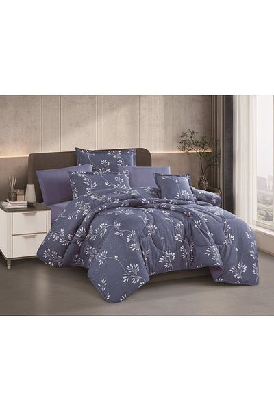 HOURS Horse Comforter Set, 7 Pieces, Double-Sided, Floral, Moira-01 Pillowcase