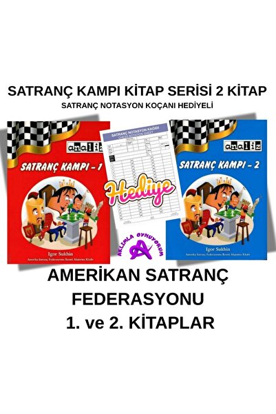 Analiz Yayınları Satranç Kitapları Serisi 1. ve 2. Kitap | Başlangıç Seviyesi...