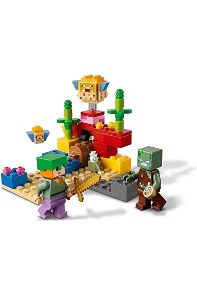 hepsiibirarada Minecraft Mercan Kayalığı 21164 - 7 Yaş ve Üzeri Macera Oyunları Seven Çocuklar İçin Alex, bir