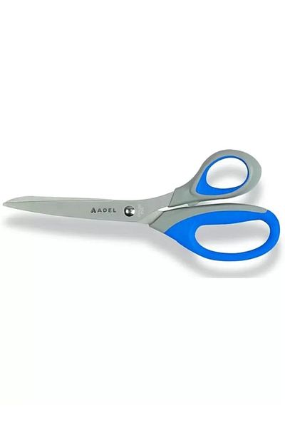 ShopZum Office Scissors, Medium Size, Stainless Steel Blade, Ergonomic Grip, Assorted Colors, Home and Office