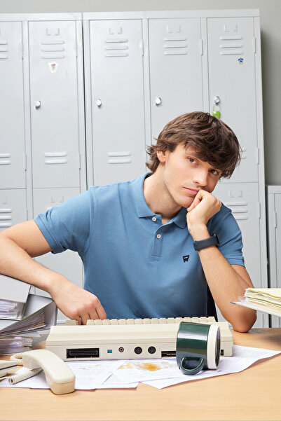 WRANGLER Чоловіче поло Regular Fit комір Tisort