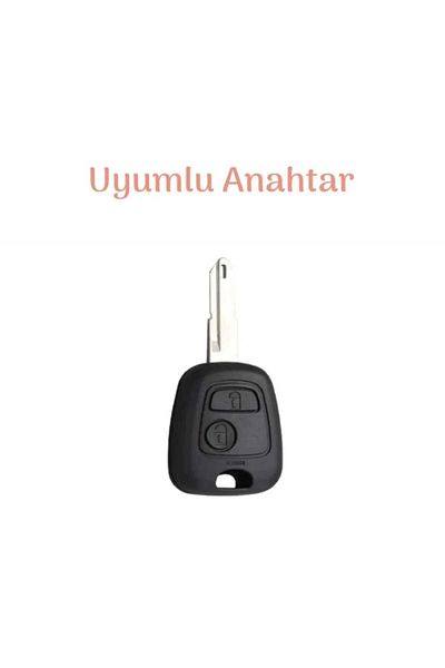 GMA KEYS For Peugeot 106 107 206 207 306 307 406 407 Citroen C1 C4 Nano Key Case Cover Black Silver Color