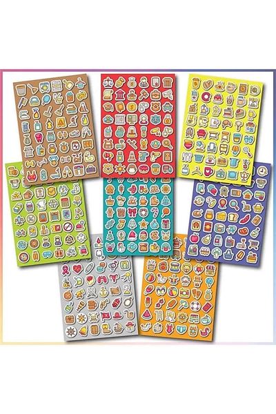 ShopZum Sticker Set Daily Agenda and Notebook Stickers, Teacher-Students, Boys-Girls and