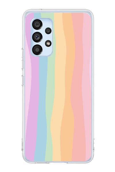 TechTree Samsung Galaxy A53 Compatible Rainbow Colorful Transparent Silicone ...