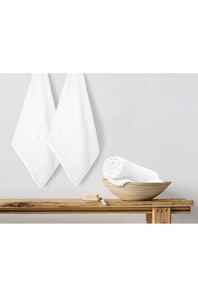 MELONIE Set of 6 100% Cotton Hand Towels 50X90 Cm, Hotel Towels