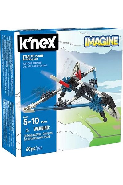 K'nex Stealth Plane Model Construction Set