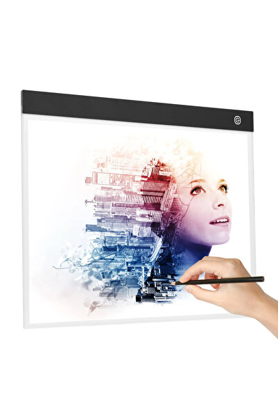 Monozone A3 LED Işıklı Çerçeve Çizim Tableti Dijital Grafik Sanat Animasyon E...