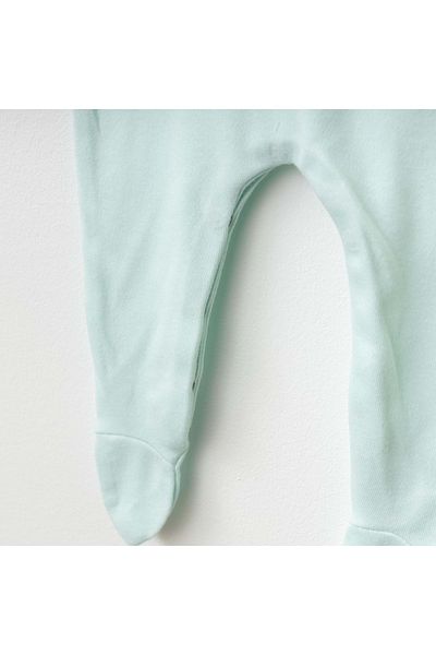 ESLENZA Overalls with Stripes on the Front Mint Green