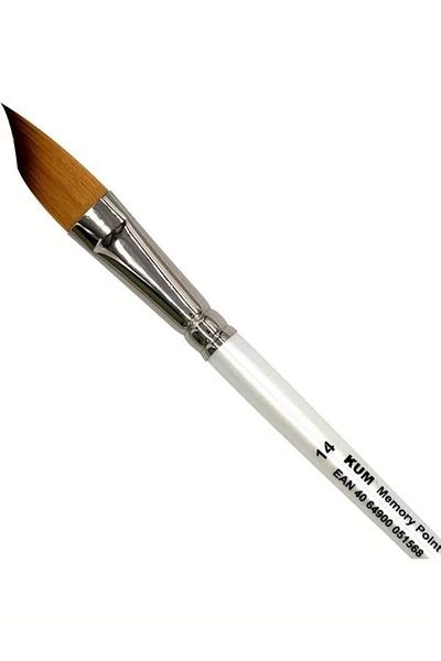 ShopZum Memory Point Synthetic Brush, Side Cut, Brush No: 14
