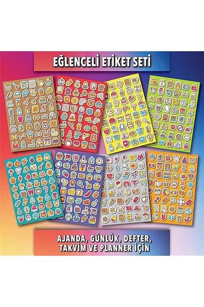 ShopZum Sticker Set Daily Agenda and Notebook Stickers, Teacher-Students, Boys-Girls and