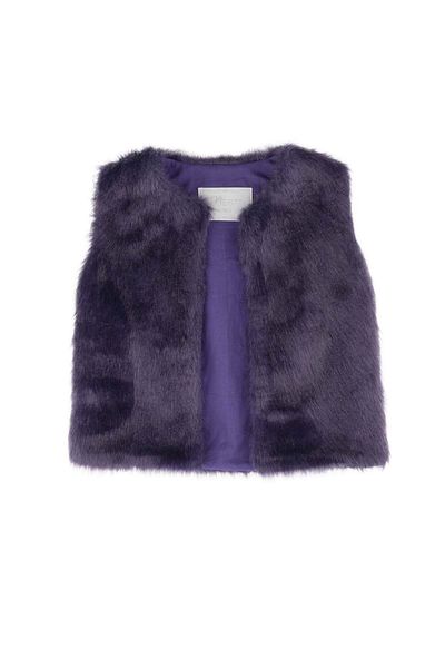 best kids Plush Vest Purple