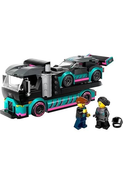 ShopZum Lego City Race Car and Car Transporter Truck 60406-6 for Girls and Boys Ages 6 and Above