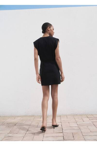 MANGO Woman Lyocell anvelop elbise
