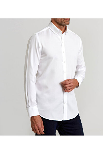 nightblack SLIM FIT Lycra ελαστικό βαμβακερό ανδρικό πουκάμισο χωρίς τσέπες μακρυμάνικο