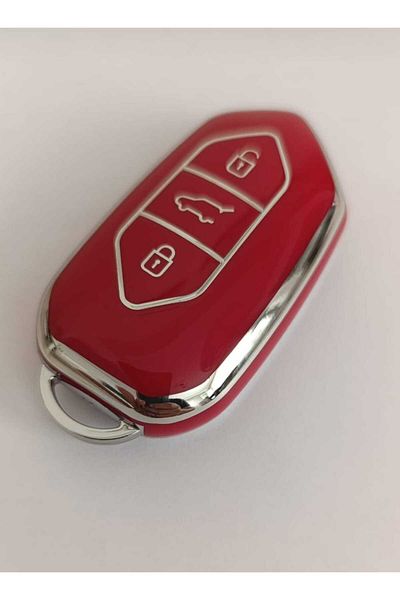 GMA KEYS Togg T10X 3 Keys Smart Nano Protection Key Case Red Silver Silver Color High Quality