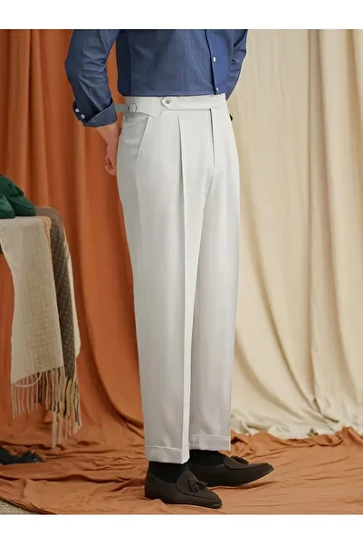 Butik Ross Italian Cut Side Buckle Trousers