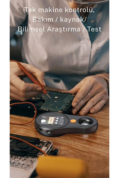 Monozone Dijital Cep Mikroskobu Sabit Odaklı Taşınabilir El Büyüteci 2İnç Renkli Ekran 500x