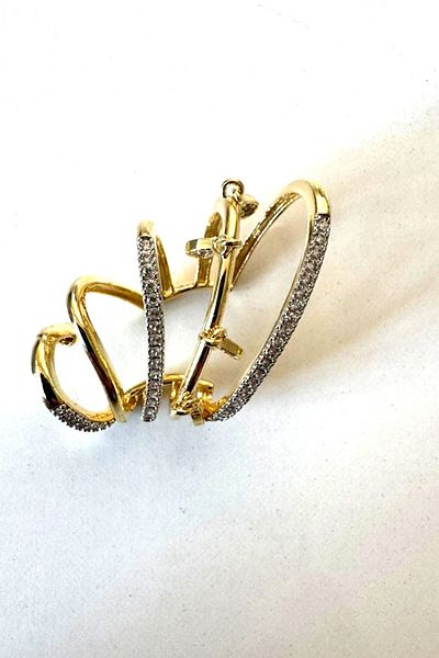 Angels And Wings Cartilage Zircon Stone Stylish Design Earrings