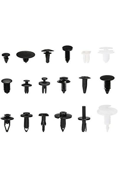 Silvar Car Fixing Clips and Plastic Set from FMQ Shop, Automatic with Clip Removal Tool, 415 Pieces in 18 S