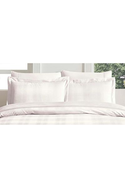 Taç Carly Jakar Pillow Case Set – 2 Flounces (50X70 cm) Ecru