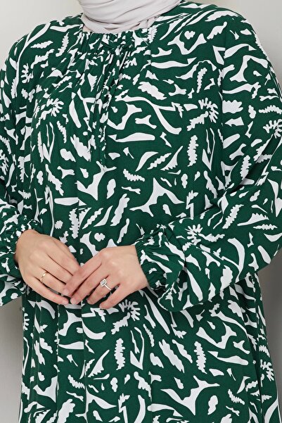 MSK Fashion Μαμά φόρεμα μεγάλου μεγέθους βισκόζης με ελαστική μπροστινή πλευρά